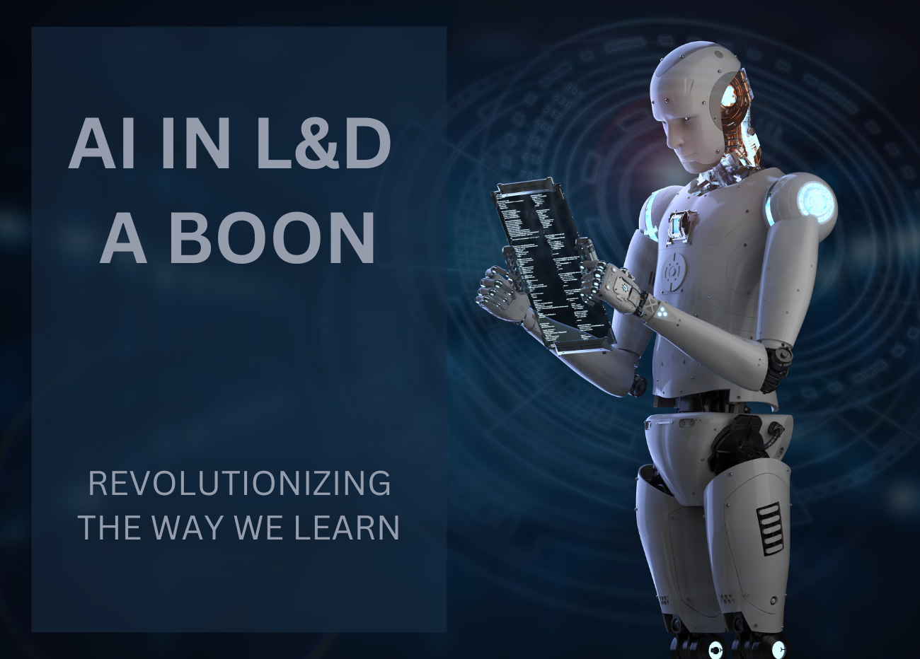 AI Robot sitting on chair